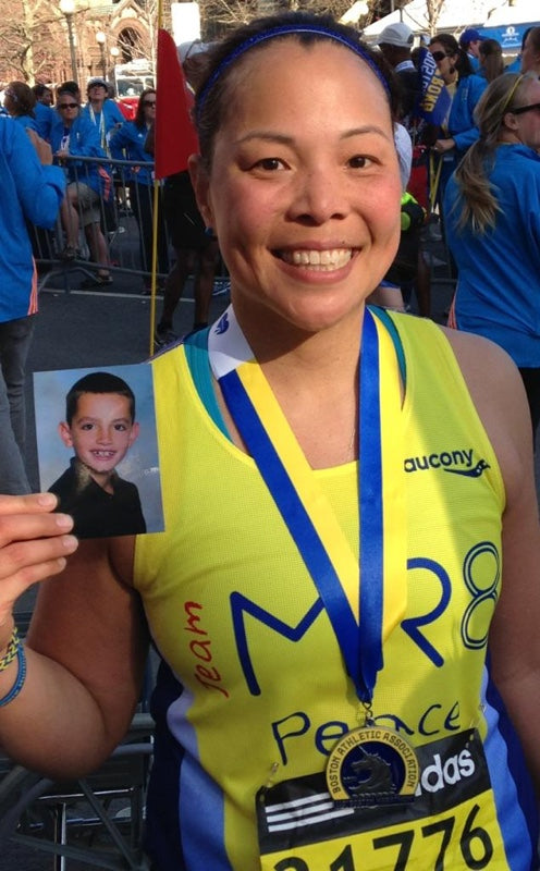 Rachel Moo runs the Boston Marathon in honor of her former student who died  in last year's bombings – New York Daily News